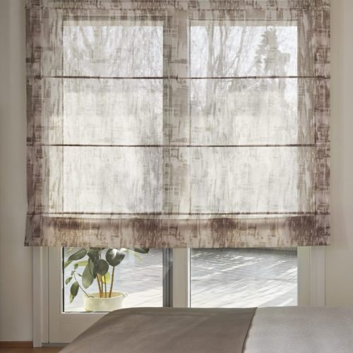 Camera da letto con una tenda da interno di Intertende